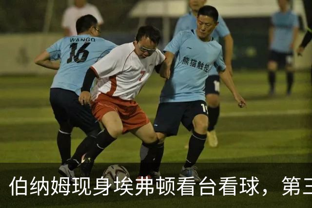 伯纳姆现身埃弗顿看台看球，第三球进账，他和妻子一起跳了起来